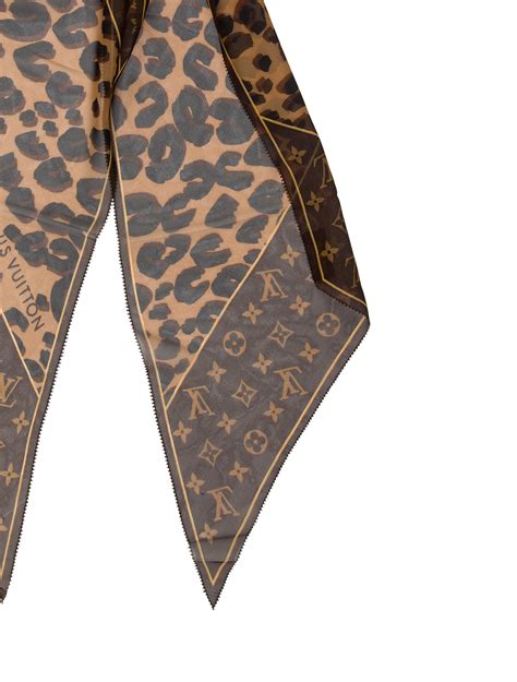 lv leopard scarf replica|louis vuitton silk scarf authentication.